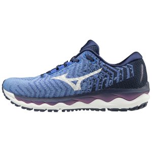 Mizuno Wave Sky Waveknit 3 Παπουτσια Για Τρεξιμο Γυναικεια - Μπλε